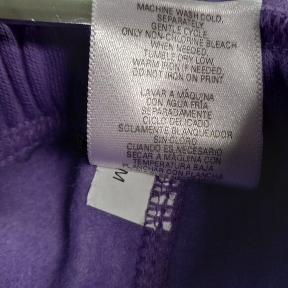 Joe Boxer Size 12M Sweatpants Infant Baby Girls Pants Purple Elastic Waist NEW - Picture 5 of 6